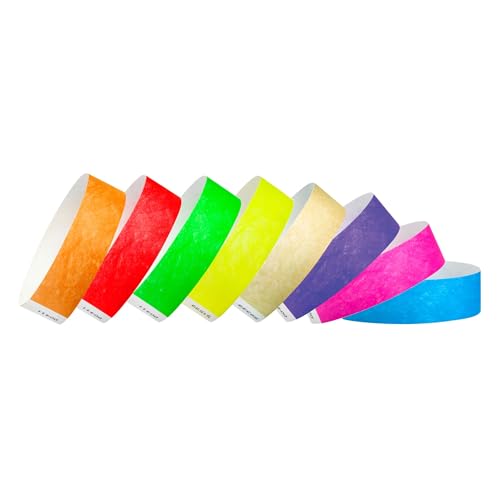 Wristco 1,600 WristCo Tyvek Wristbands for Events 8-Color (200 Bands per) Variety Pack – Tamper-Proof Design Prevents Reuse – Premium-Grade Bracelets for Hospital & Medical ID, Party, VIP Identification - Image 1
