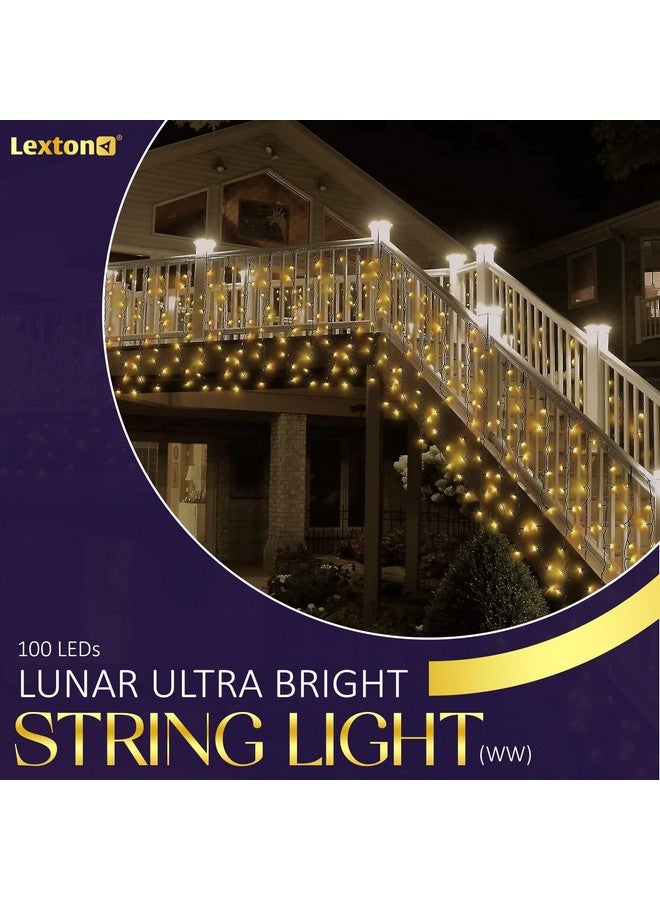 Lexton Lunar Ultra Bright String Light/Fairy Light | 96 LED, Plug Sourced | Best for Home Decorative, Indoor & Outdoor Decoration, Diwali, Christmas, Wedding Light (Pack of 1, Warm White) - Image 3