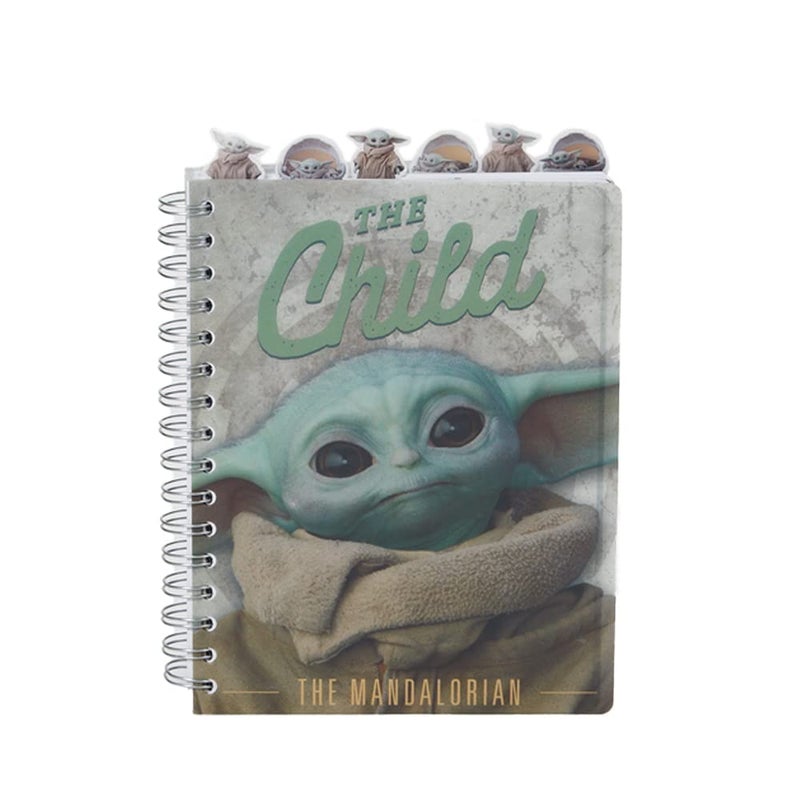 Innovative Designs Baby Yoda Notebook Star Wars Mandalorian Tab Journal for Kids - Image 1