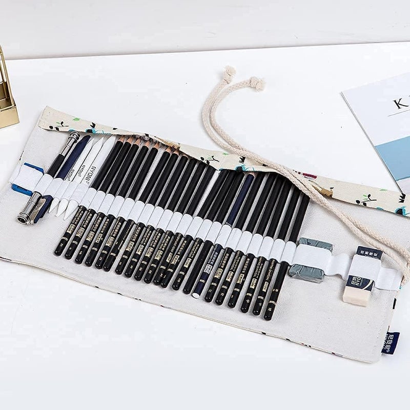 PEACORA Nyoni Sketch Pencil Kit of 29 Pieces Professional Drawing Pencils and Sketch Kit for Artist, Beginner, Student Graphite Charcoal Sketch Pencils (29) - Image 5