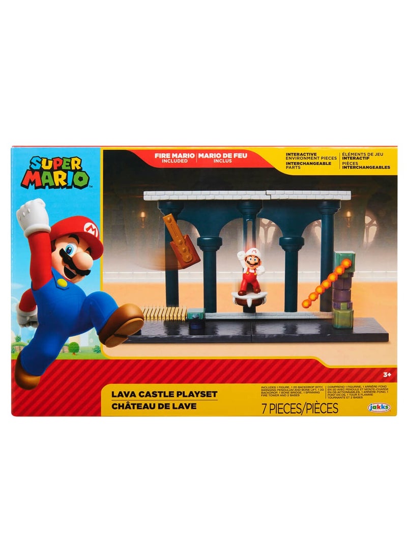 Jakks Nintendo Super Mario Lava Castle Playset  - Image 1