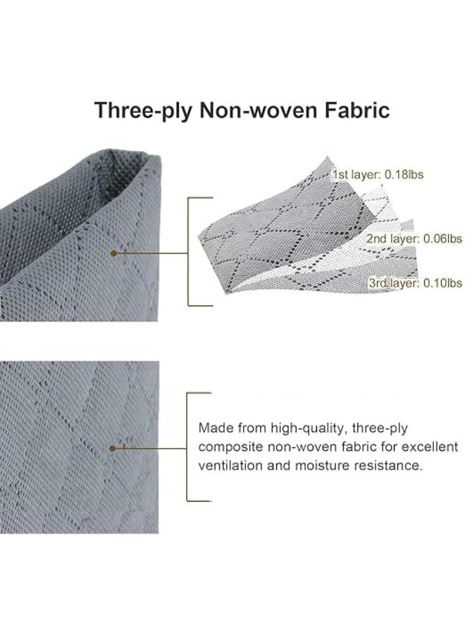 DUNISO 8 Pcs Large Storage Bags，Clothes Organizer，Heavy-Duty Foldable Organizers with Handles and Zippers，Breathable and Moisture-proof，for Storing Duvet Covers, Blankets, Clothing, and Household Items,60*43*35cm - Image 5