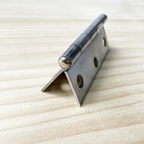 Adiyer 4pcs 304 Stainless Steel 3-inch Folding Butt Hinges Home Furniture Hardware Door Hinges for Door Case Lid Wooden Box Chest (75mm x 50mm x 1.5mm) - Image 4