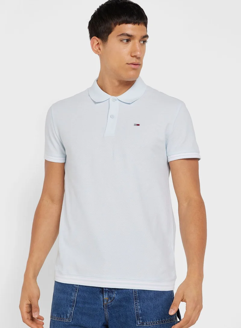 TOMMY JEANS Logo Print Polo