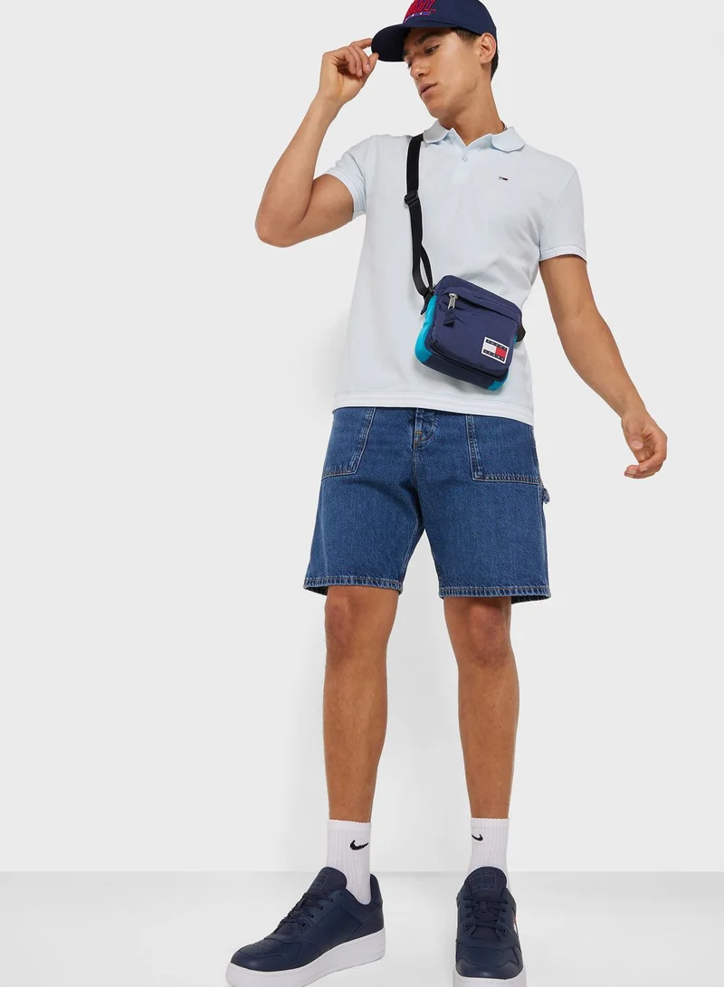 TOMMY JEANS Logo Print Polo