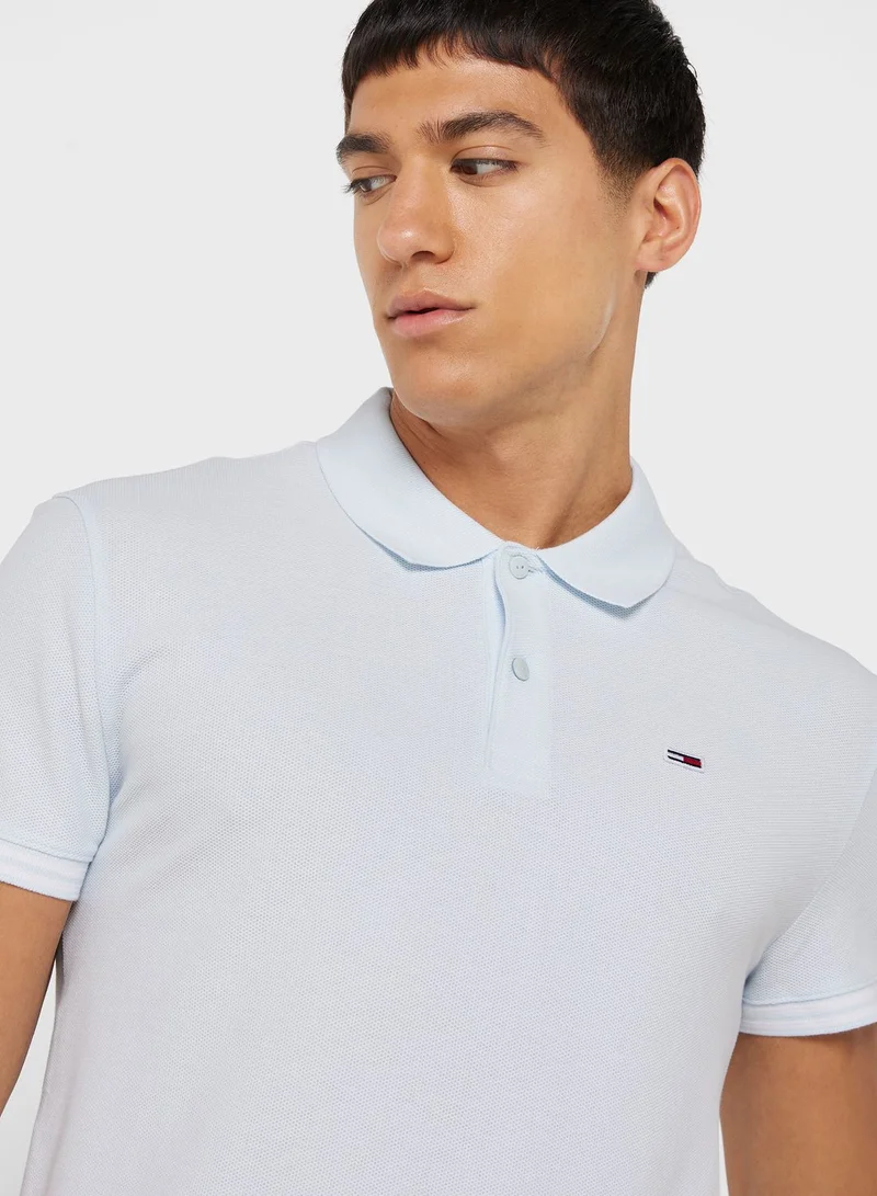 TOMMY JEANS Logo Print Polo