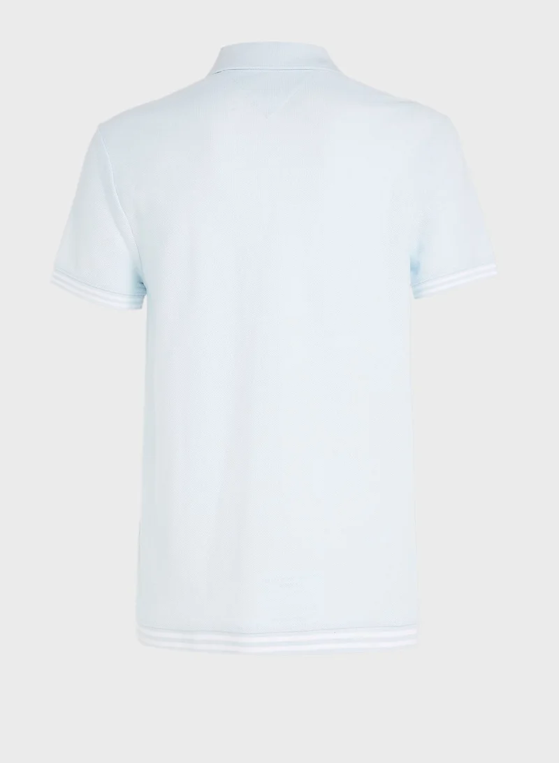 TOMMY JEANS Logo Print Polo