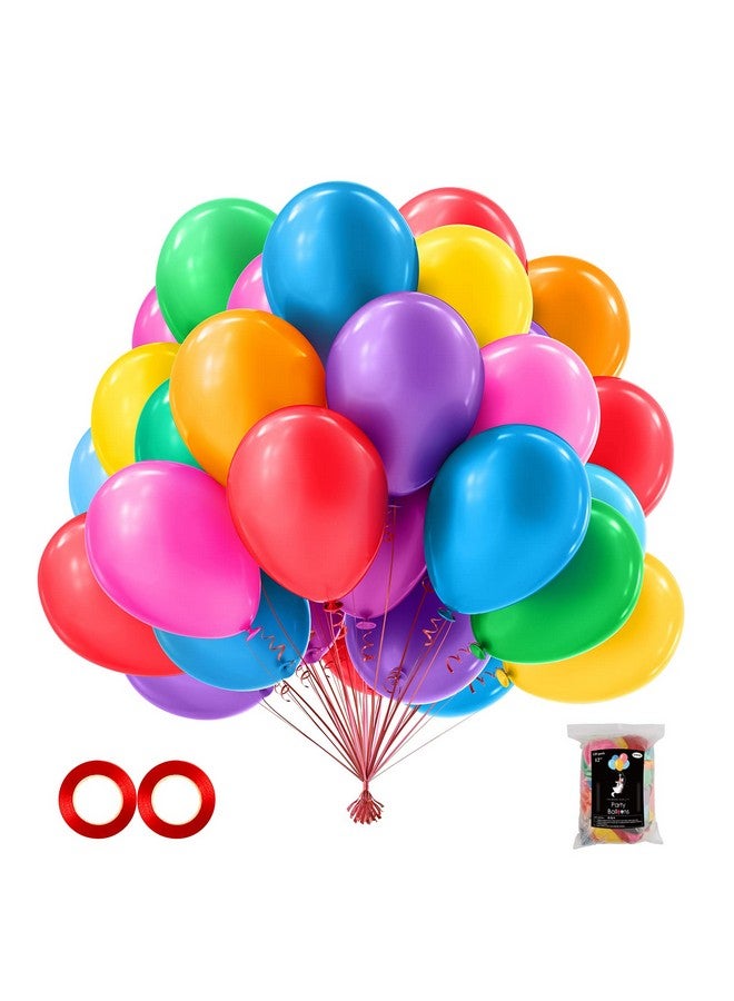 OWill 120Pcs Balloons Assorted Color 12 Inches Rainbow Latex Balloons 12 Color Party Balloons For Birthday Baby Shower Wedding Party Supplies Arch Garland Decoration - Image 2