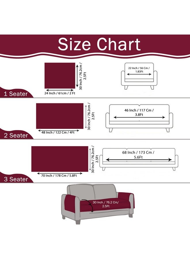 STITCHNEST 5 Seater Acrylic Sofa Cover Protector - Image 3
