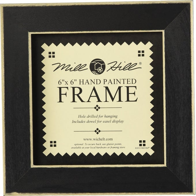 Wooden Frame 6 by 6Inch Matte Black