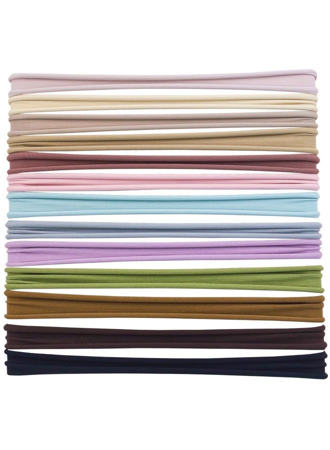 XIMA 13Pieces Nylon Seamless Large Headbans For Womenelastic Stretch Sport Yoga Hair Style Headbands For Women Head Wraps - Image 1