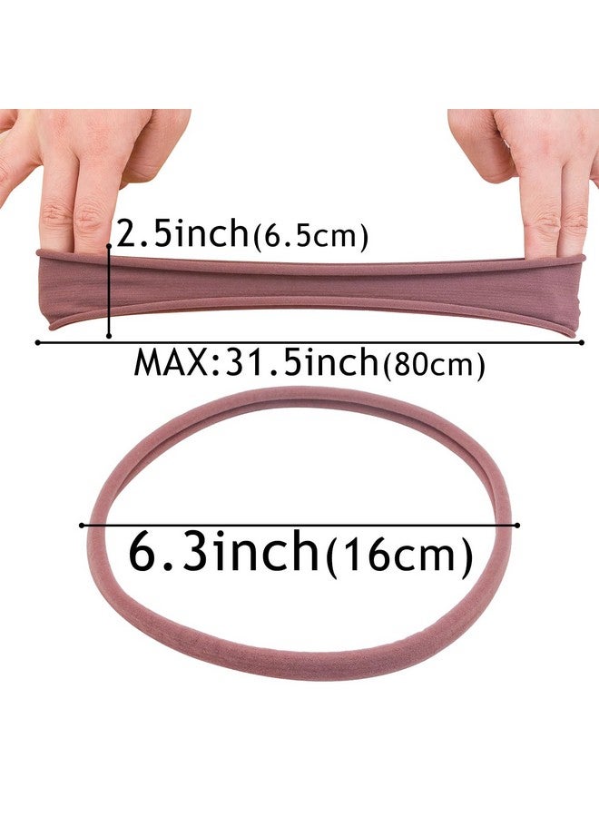 XIMA 13Pieces Nylon Seamless Large Headbans For Womenelastic Stretch Sport Yoga Hair Style Headbands For Women Head Wraps - Image 3