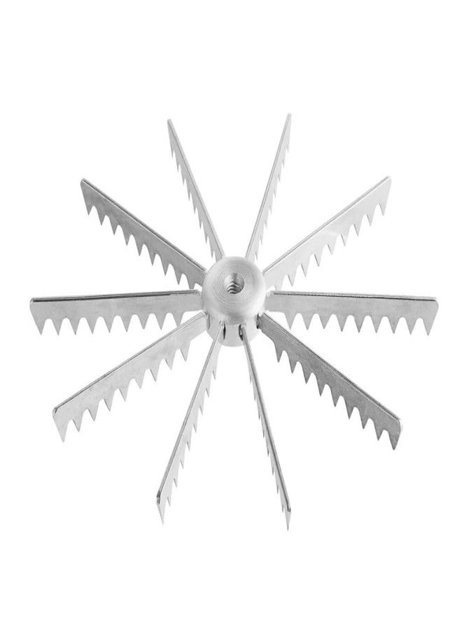 Soro Essentials- 10-Cut Aluminum Pie and Cake Marker- Guideline and Portion Divider Cake Cutter Silver Pie Slice Cutter Baking Tools Kitchen Accessories Cook Supplies for Cheesecake Pizza - Image 4