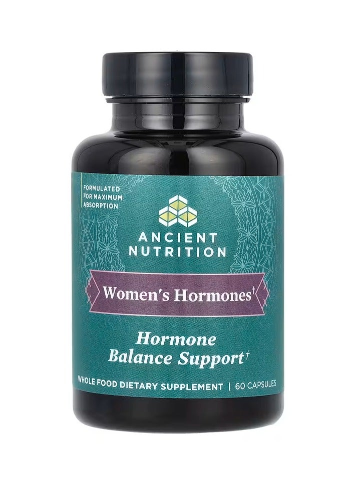 آينشنت نيوترشن تركيبة دعم توازن الهرمونات النسائية ,مكمل غذائي عالي الأمتصاص لظبط الهرمونات وانتظام الدورة الشهرية للنساء ,60 كبسولة - Image 1