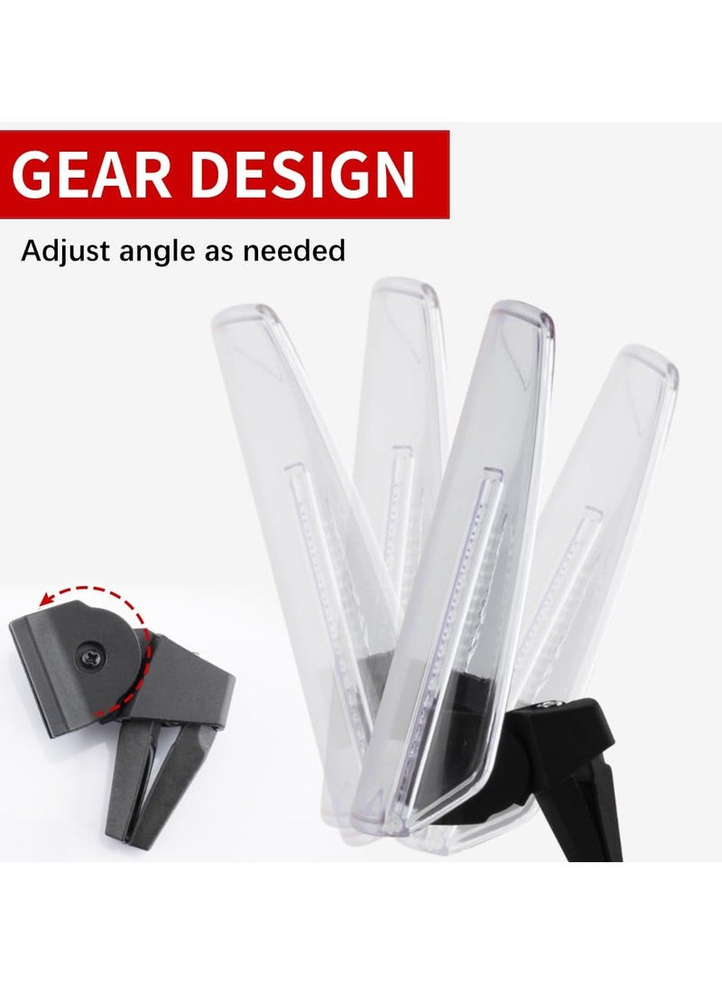 Generic Motorcycle Windshield Extension Small Airflow Extender Only - Not for Viewing Adjustable Clip on Windscreen Spoiler Deflector Universal Fit - Image 4