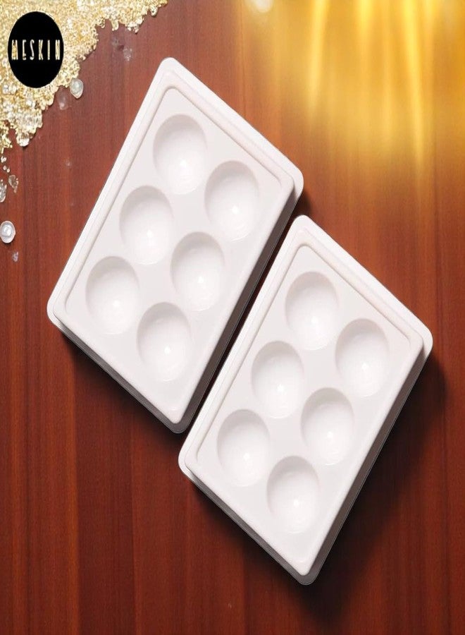 MESKIN Facial Tray - 6 in 1 Multifunctional Beauty Mixing Tray for Facial Treatments, Waxing, Skincare & Spa Applications (Multicolor, Pack of 1) - Image 3