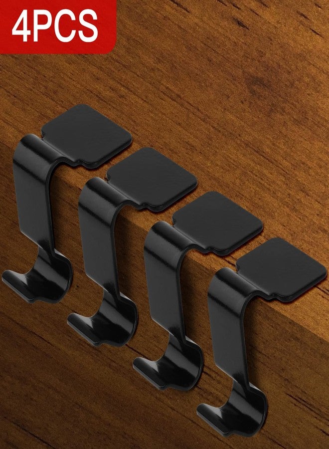 Homakover Christmas Stocking Holders for Mantel Set of 4, No-Slip Christmas Stocking Clips Stocking Hanger Hooks For Christmas Decorations, Lightweight Stocking Holders Clip For Fireplace Counter Window (Black) - Image 4