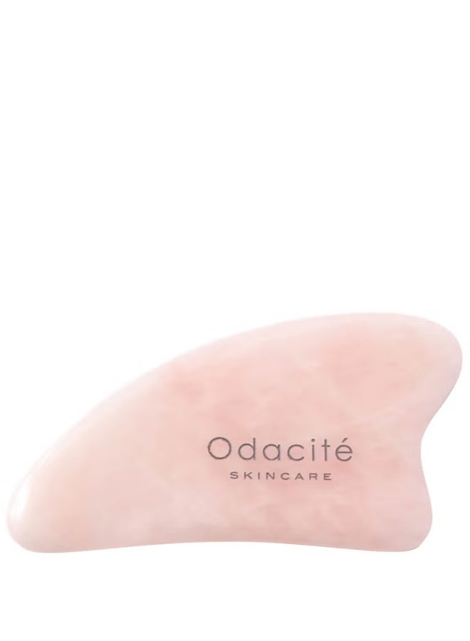 Odacite Odacité Crystal Contour Gua Sha - Rose Quartz - Image 1