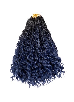 Beverlee Beverlee 10 Inch 8 Packs Boho Box Braids Goddess Box Braids Crochet Hair Bohemian Hippie Braids Braiding Hair Box Braids with Curly Ends Messy PreLooped Synthetic Crochet Hair for Black Women 23 
