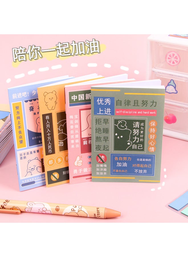 HELPS Cartoon Mini Notebook Students Share Cute Pocket Notebook Carry-on Stationery For Primary School Students Reward Small Gifts - Image 2