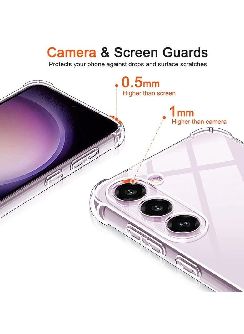 LEDIN Case for Samsung Galaxy S23 Plus Clear Case Soft Flexible Silicone Back Cover Shockproof Anti Scratch Case with Reinforced Bumper Corner Compatible for Samsung Galaxy S23 Plus Clear - Image 3