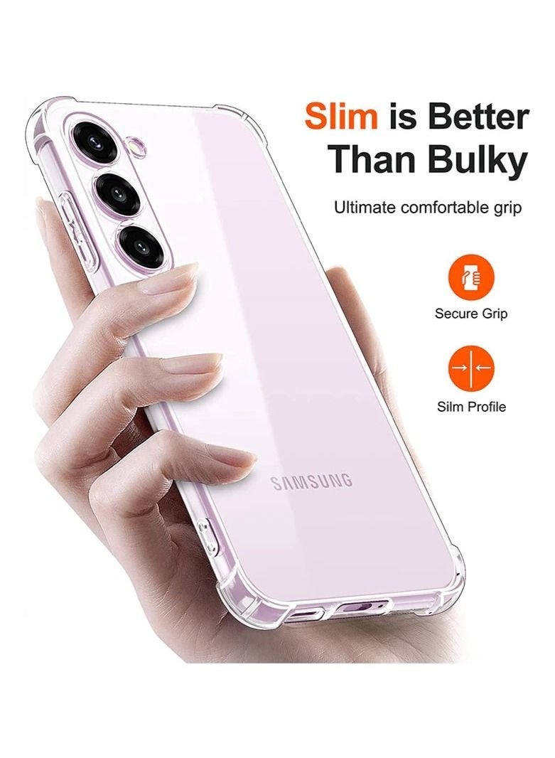 LEDIN Case for Samsung Galaxy S23 Plus Clear Case Soft Flexible Silicone Back Cover Shockproof Anti Scratch Case with Reinforced Bumper Corner Compatible for Samsung Galaxy S23 Plus Clear - Image 4