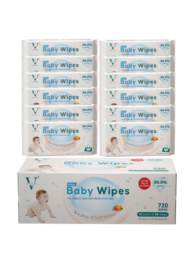 فيلور مناديل فيلور للأطفال، 99.9% ماء نقي، مناديل مبللة لتغيير الحفاضات، منتج للأطفال خالٍ من الكحول - Image 5