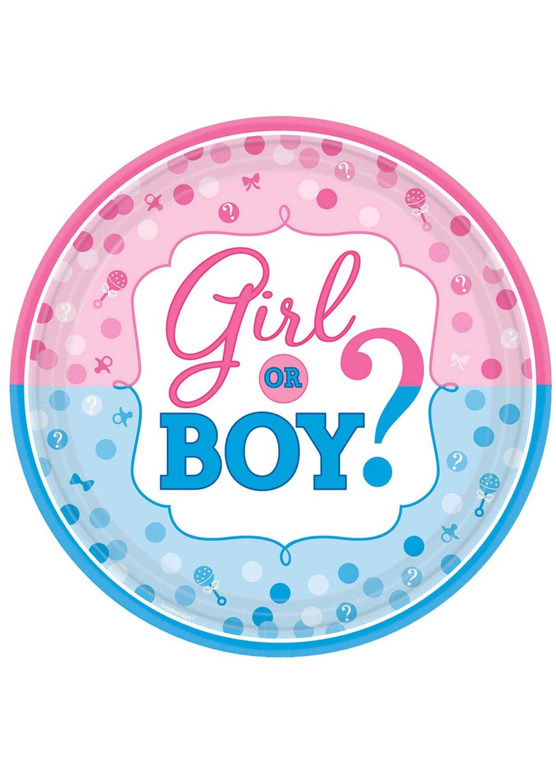 Amscan تتضمن أدوات المائدة الفاخرة للفتيات أو الأولاد أطباقًا وأكوابًا وأدوات مائدة ومناديل وغطاء طاولة ومجموعة تزيين وقصاصات ورقية لـ 8 ضيوف - Image 2