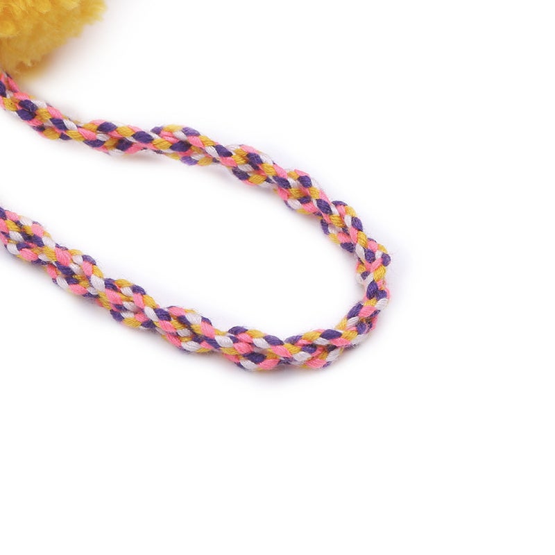 Tassel Bag Pendant Car Hanging Women Charming Handbag Wallet Accessories Fashion Diy Hand-woven Bohemia Hair Pendant (Light Multicolor) - Image 2