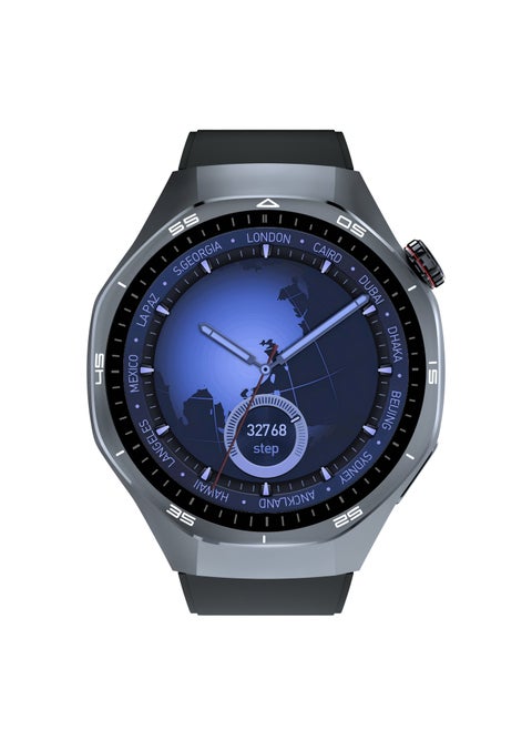 HT32 smartwatch OLED screen (466×466), IP68 waterproof, 1Gb memory, compass, true heart rate, blood oxygen, NFC, built-in music, recording, e-novel, photo album, full-screen lyrics, multi-sports, message notification, latest UI, 21 sets of business dials.