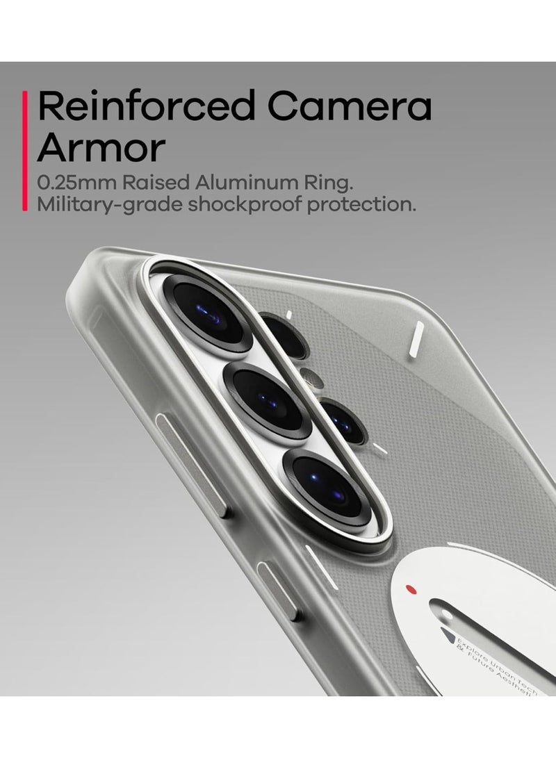 Aulumu S26 Ultra Frosted Case Glow Magnetic with Thermal Cooling Technology, Slim Protective Cover Compatible with Magnetic Wireless Charging - Image 5