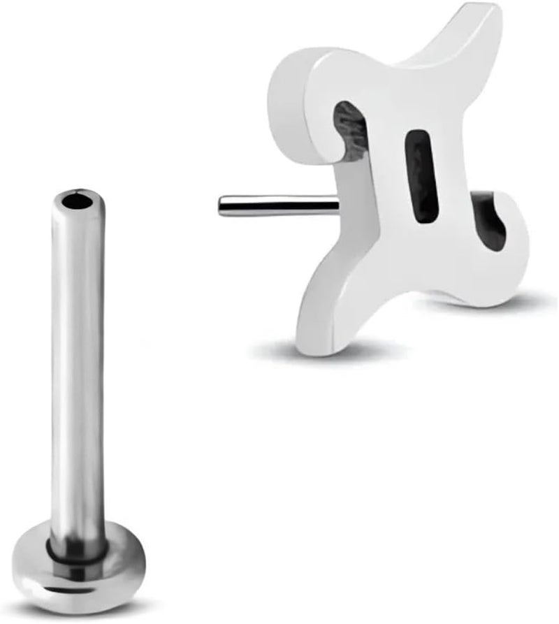 NewkeepsR 20g/18g/16g G23 Titanium Press Fit Threadless Push Pop in Labret Lip Monroe Tragus Earring Stud Piercing - Image 1