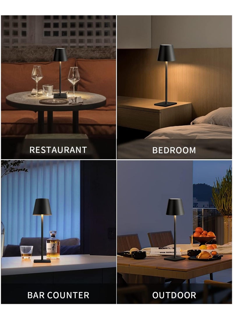 Generic - Cordless Table lampshade, Rechargeable LED Desk lampshade, Touch Control Night Light, Dimmable Bedside Lamp, Battery Operated Lamp, Portable Lamp for Bedroom, Office, Living Room, Outdoor, Dining Table - Image 1