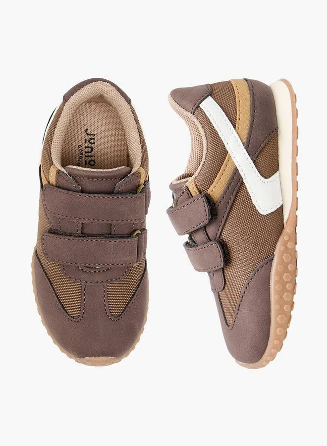 جونيورز Boys Hook & Loop Ankle School Sneakers