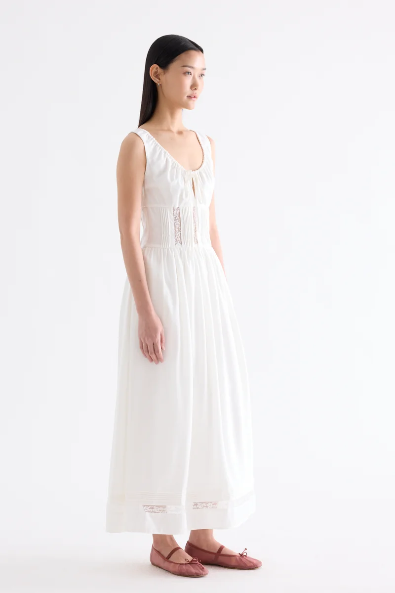 The Editor's Market  Gabrielle Lace Panel Dress for Women | Best Price UAE