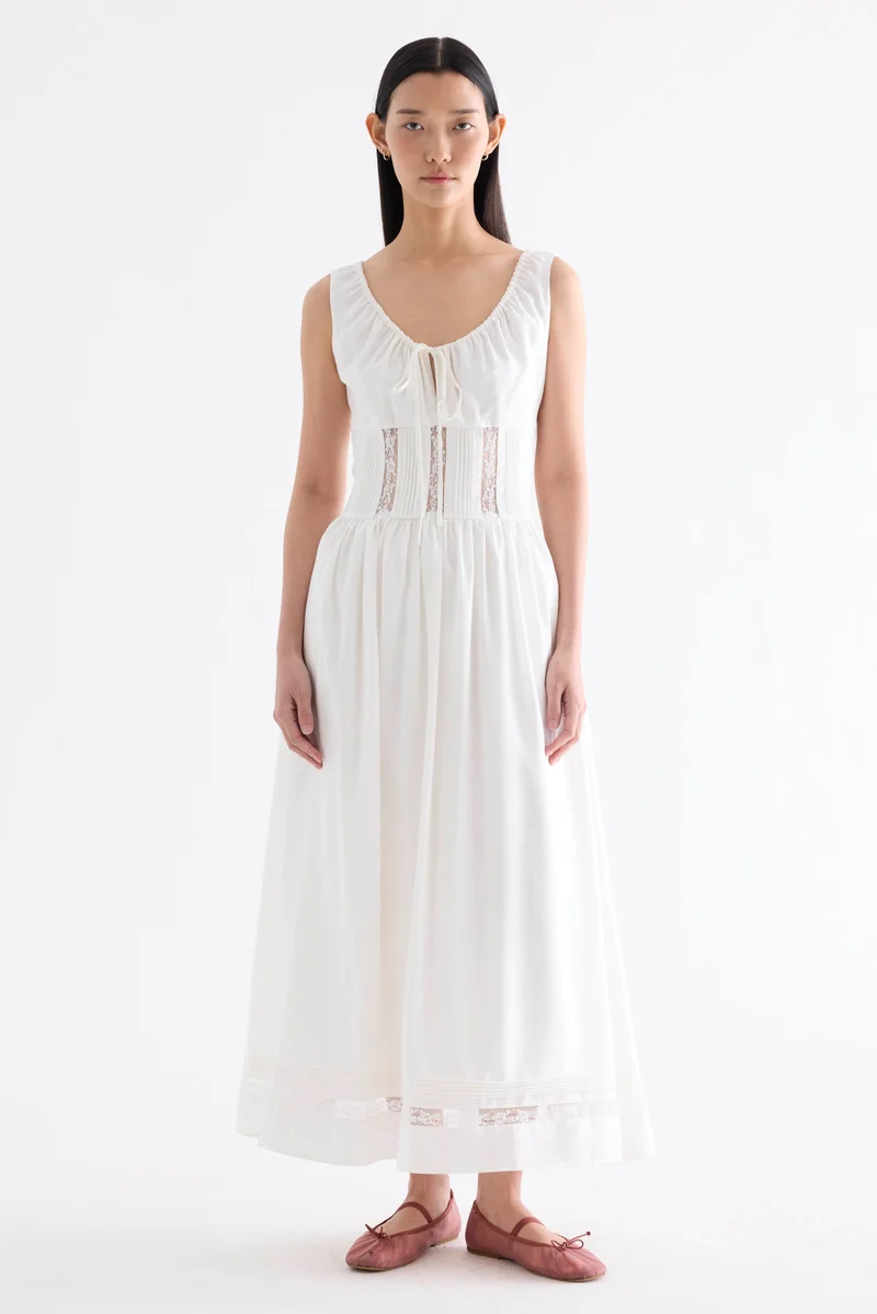 Gabrielle Lace Panel Dress