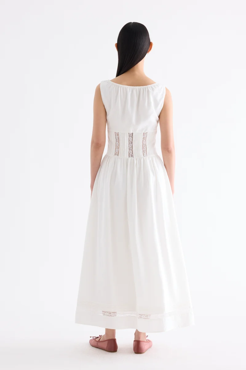 The Editor's Market  Gabrielle Lace Panel Dress for Women | Best Price UAE
