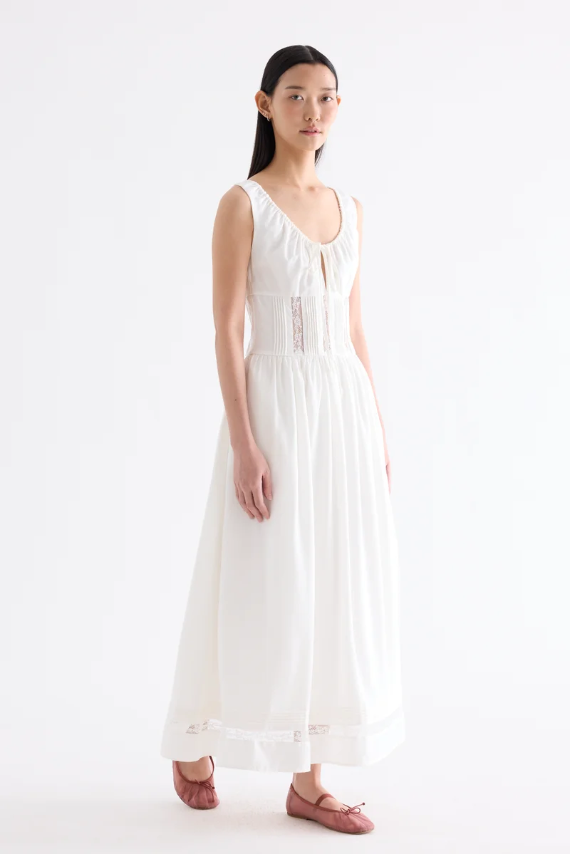 The Editor's Market  Gabrielle Lace Panel Dress for Women | Best Price UAE