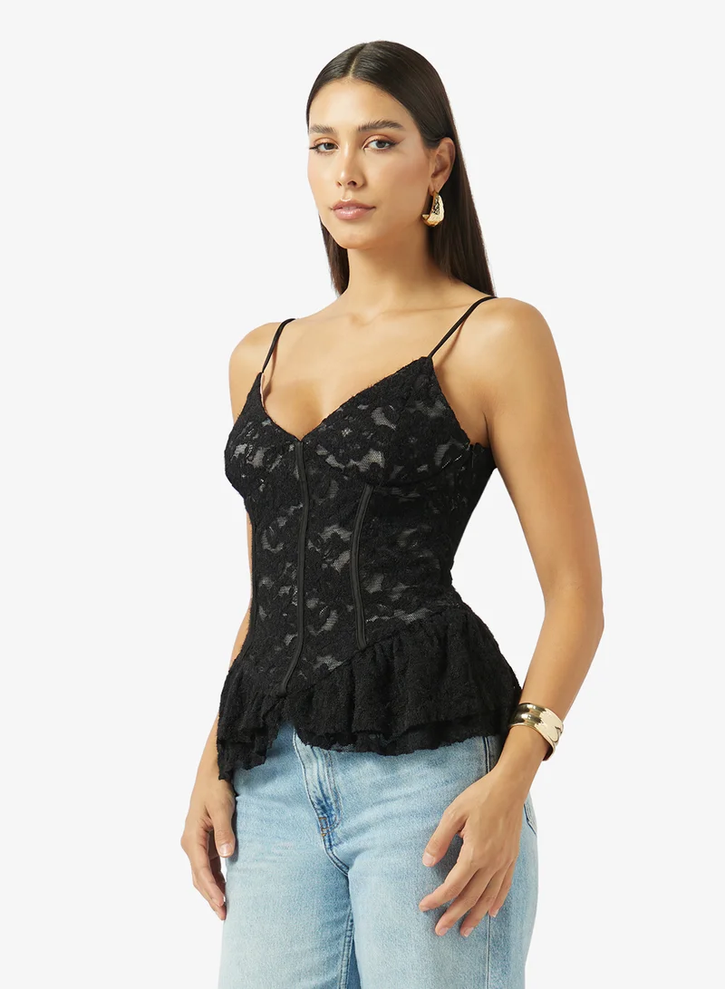 ELLA Lace Corset Cami Top