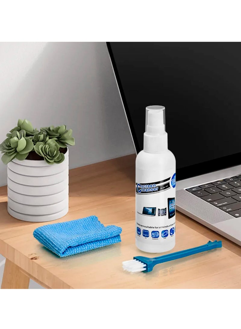 Laptop Screen Cleaning Kit , 2 Pack Spray and Cloth Set for LCD TFT LED Plasma OLED Monitors and Devices - Image 3