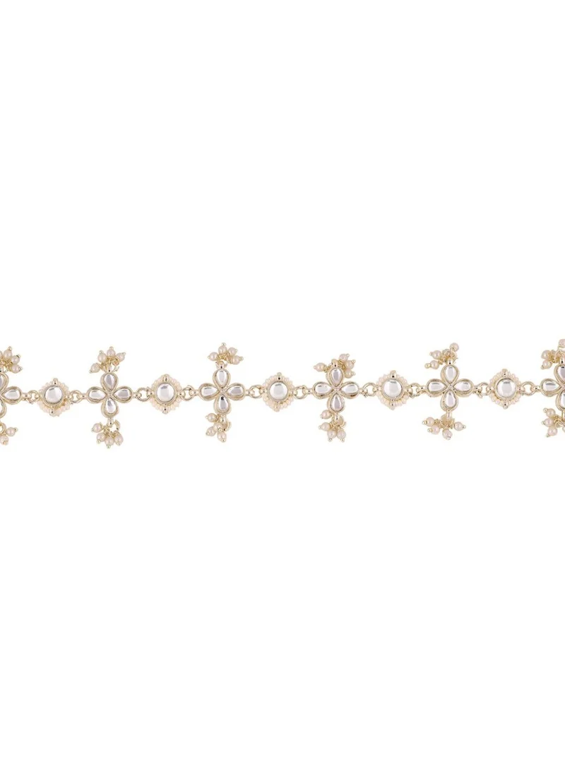 برياسي Women Artificial Stones and Beads Studded Matha Patti Head Jewellery