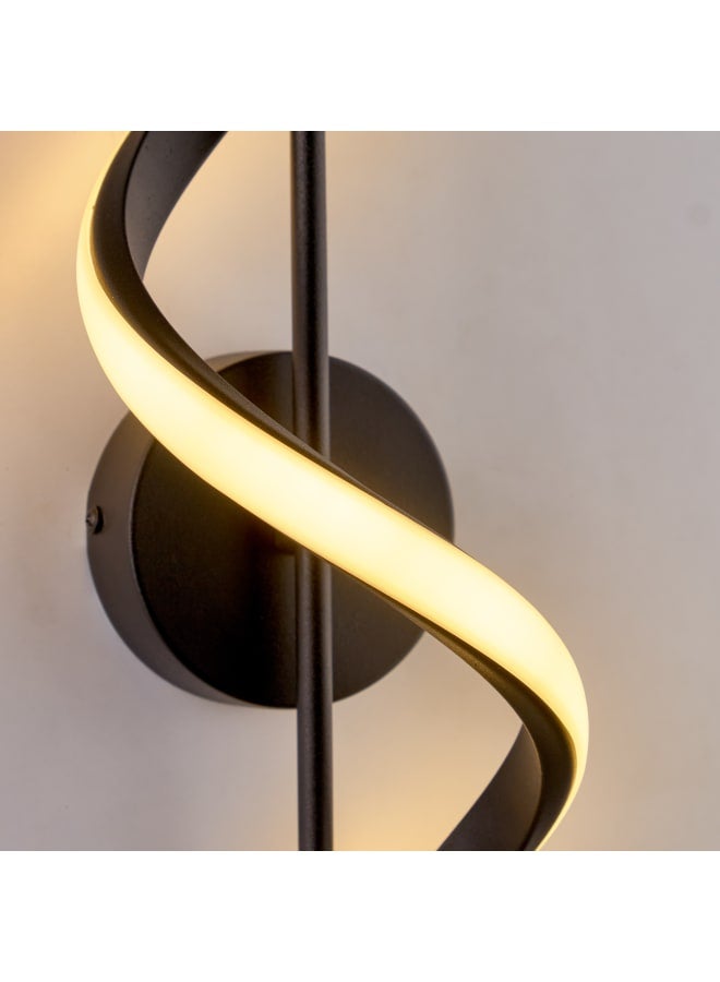 نجفة شوب أبليك حائط ليد مودرن باللون الاسود مقاس30 سم – 3 ألوان إضاءة LED – إضاءة حائط للريسبشن وغرفة النوم والمعيشة والممرات -10*10*35سم - Image 3
