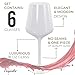 Exquisite 6 Disposable 16 Oz Plastic Drinking Glasses White Wine Glasses with Stem for Parties and Events Indoor and Outdoor Use - Image 4