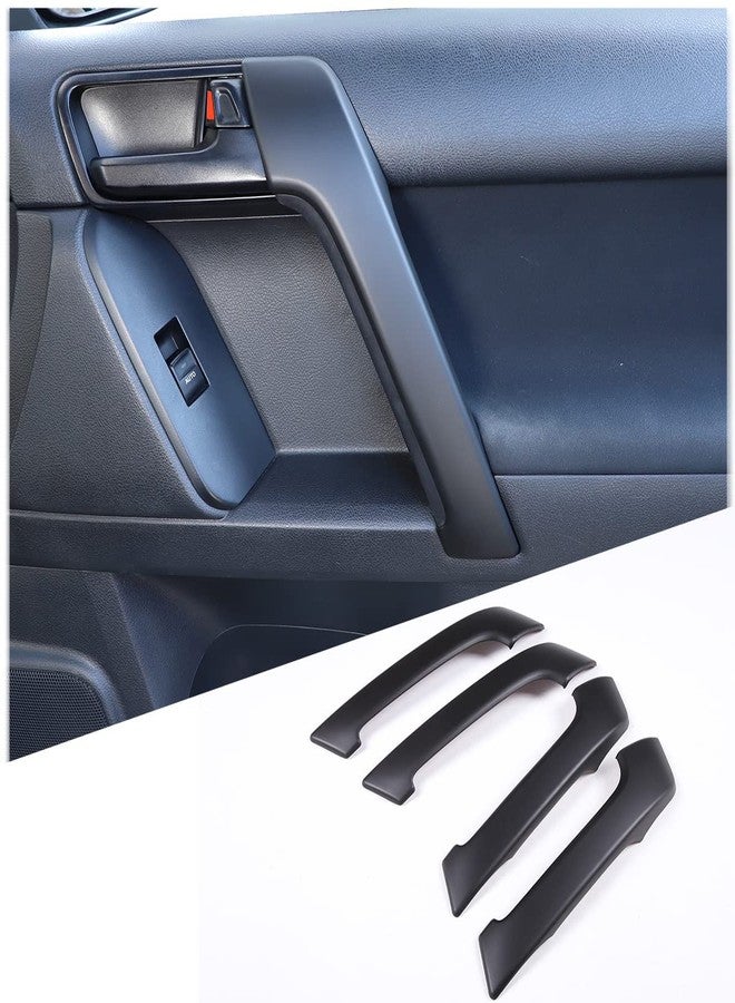 CHEAYAR Car Inner Door Handle Frame Cover Trim Fit for Toyota Land Cruiser Prado FJ150 LC150 150 2010-2018 ABS Inner Door Handle Cover, Car Interior Door Handle Protection Trim Cover, 4 PCS (Matt black) - Image 1