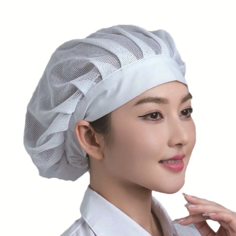 Breathable Kitchen Work Cap Anti-dust Broadside full net 