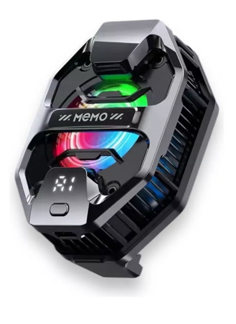 Memo DL20 Phone Cooler for Gaming and Display Phone Radiator – High-Efficiency Semiconductor Cooling Fan with Real-Time Temperature Display – Ultra-Quiet, Portable Mobile Phone Cooler to Prevent Overheating and Boost Gaming Performance - Image 3