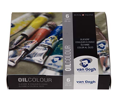 Van Gogh Oil Color Paint, 6x20ml Tubes, Starter Set - Image 1