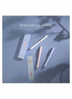Y&D Retractable Refillable Gel Ink Pens 0.5mm Fine Point Sakura 3 Pieces 2 Black and 1 Pink  - Image 4