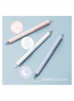 Y&D Retractable Refillable Gel Ink Pens 0.5mm Fine Point Sakura 3 Pieces 2 Black and 1 Pink  - Image 5
