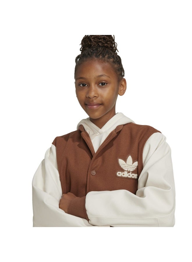 Adidas adidas VRCT JACKET Brown Originals Kids JACKETS  - Image 4